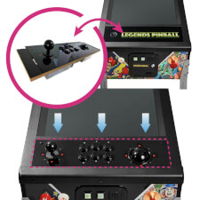 The Control Panel for the Legends Pinball