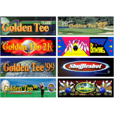 The Golden Tee arcade games.