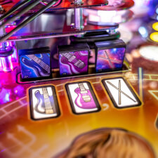 The Stern Premium pinball features.
