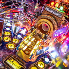 The Stern Premium pinball features.