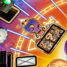 The Stern Premium pinball features.