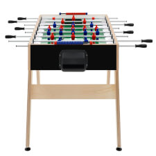 The Cross Outdoor football table front in black.