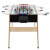 The Cross Outdoor football table front in black.
