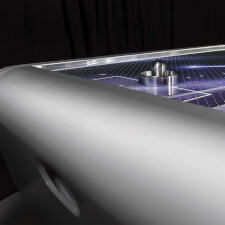 the Maxmason Air Hockey Table close-up.