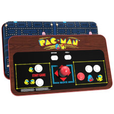 The Arcade1UP Pacman Couchcade back and front.