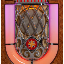 The speaker grille on the SL33.