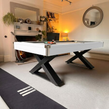 Pureline Kendo Pool Dining Table in white finish.