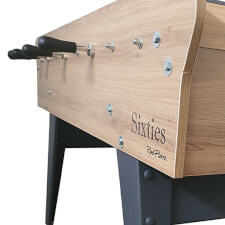 The Baby-foot Sixties football table handles.