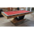The Vermont slate bed pool table in oak and wenge.