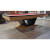 The Vermont slate bed pool table in oak and wenge.