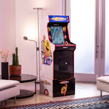 Arcade1up Bandai Namco Pac-Mania legacy arcade machine.
