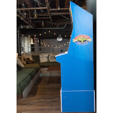 Arcade1Up Street Fighter II Blue Cabinet right side.