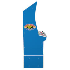 Arcade1Up Street Fighter II Blue Cabinet left side.