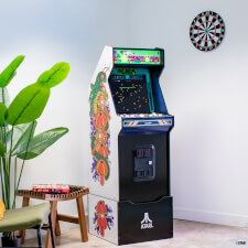 Arcade1up Atari legacy Centipede arcade machine in a room.