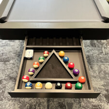 The Horus slate bed pool table.