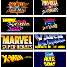 The Arcade1up Marvel VS Capcom Arcade Machine.