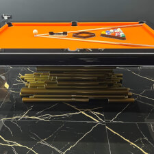 The Caliope Slate Bed Pool Table foot.