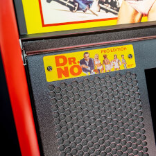 Stern James Bond 007 Pinball machine Pro edition label.