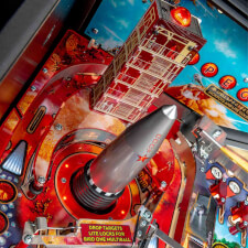 Stern James Bond 007 Pinball machine Pro playfield details.