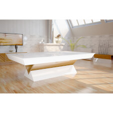 The Louvrees slate bed pool table with top.