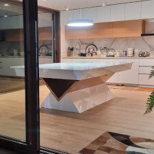 Louvrees pool table with top.