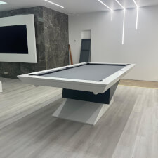The Meridian slate bed pool table.