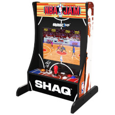 Arcade1up NBA Jam Partycade side with legs.
