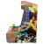 The Arcade1up Teenage Mutant Ninja Turtles countercade side view.