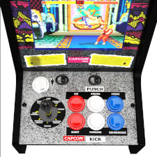The Arcade1up Street Fighter II countercade controls.