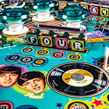Stern Beatles Pinball Platinum details.