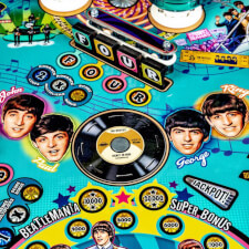 Stern Beatles Pinball diamond playfield details.