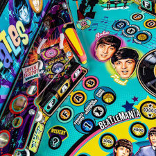 Stern Beatles Pinball diamond playfield details.