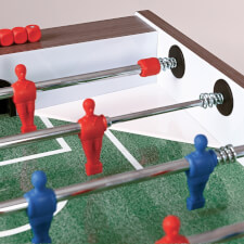 The Garlando F-100 football table corner.