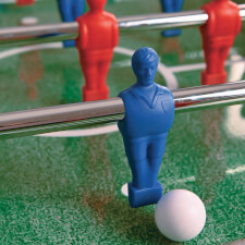 The Garlando F-100 football table player.