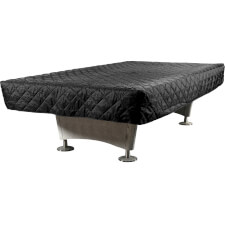 The Tekno cover fits most American 7ft, 8ft and 9ft tables.