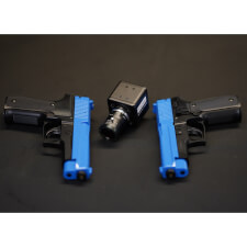 The HD Sports Simulator games gun and camera.