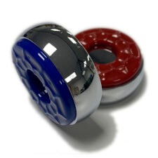 Two of the pucks in the set.