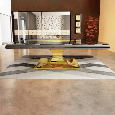 The Grall slate bed pool dining table.