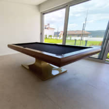 The Graal slate bed pool dining table.