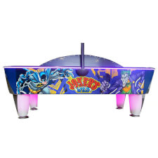 The DC Comics Joker's Wild air hockey table side.