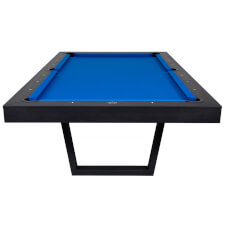 The Harlem Slate Bed pool table in black ash.