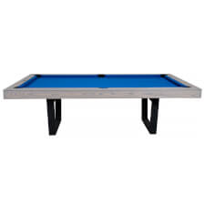 The Harlem Slate Bed pool table front.