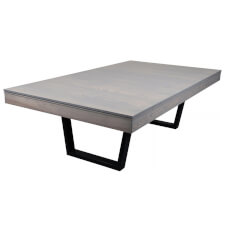 The Harlem Slate Bed pool table with top in grey.