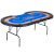 The Tekscore folding poker table with Dealer Position.