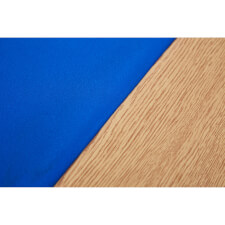 The baize and wood on the Tekscore folding poker table with Dealer Position.