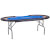 The Tekscore folding poker table with dealer position.