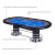 The High Roller poker table features.