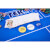 The contents of the chip set on a poker table.