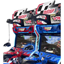 The MotoGP VR Arcade machine.