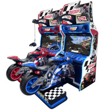 The MotoGP VR twin Arcade machine.